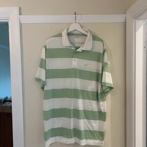 Primark Mint and White Striped Long Sleeve Top